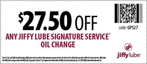 Jiffy Lube Signature Service Oil Change Coupon
